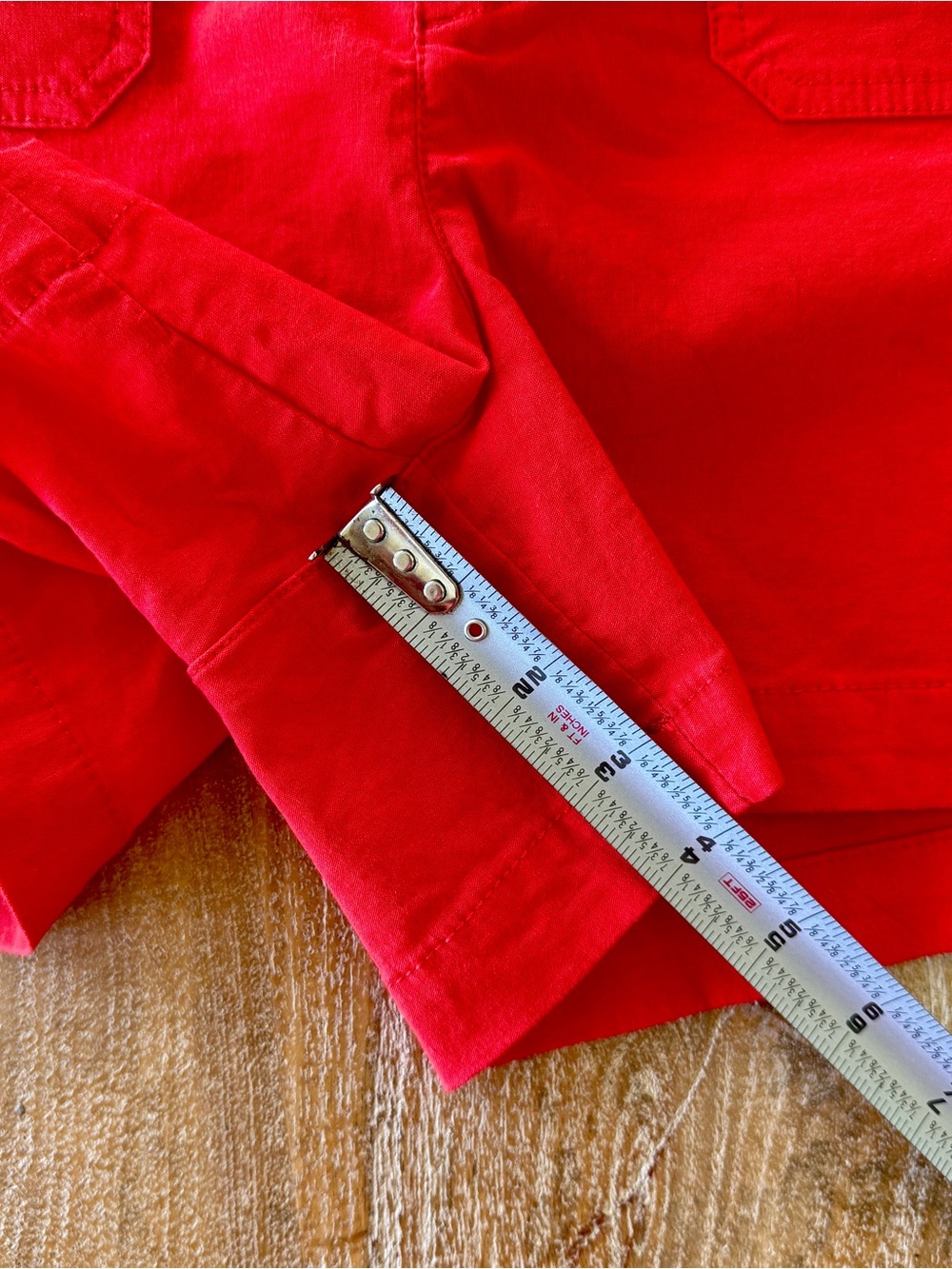 J. Crew Women's Red Linen Blend Vest & Shorts Set - Picture 8 of 12